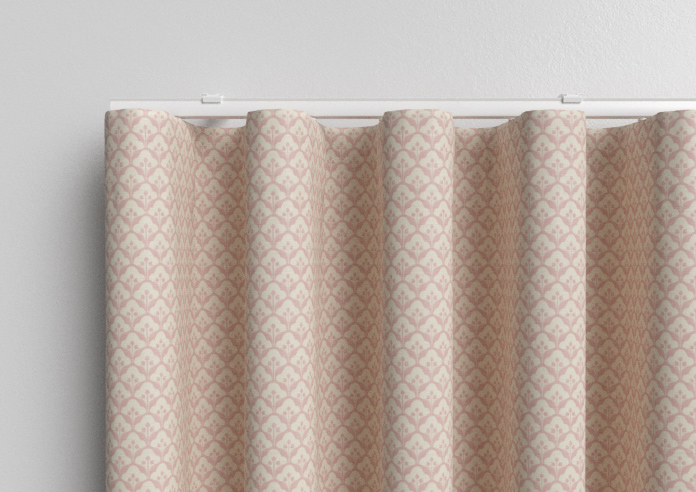 Trellis Prints, Scallop and Bud Rosies Pink - Made to Measure Curtains - Image 13